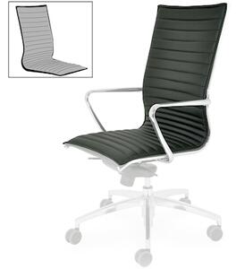 Cuscino sedile-schienale alto multifasce ecop nero