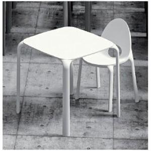 Tavolo DROP piano quadro bianco