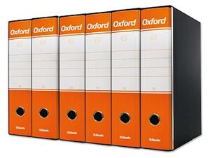 Raccoglitore ESSELTE OXFORD G85 cm 8 prot. arancione