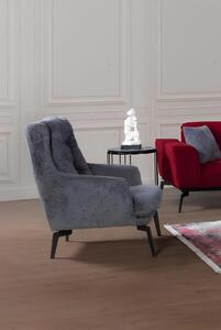 Poltrona grigia moderna monoposto di design poltrona singola da salotto poltrona nuova