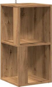 VidaXL Scaffale angolare in rovere Artisan 33x33x67 cm Materiale a base di legno