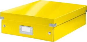 Scatola organiser LEITZ CLICK&STORE WOW A4 giallo