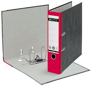 Raccoglitore LEITZ 180° Rado cm 8 commerciale rosso