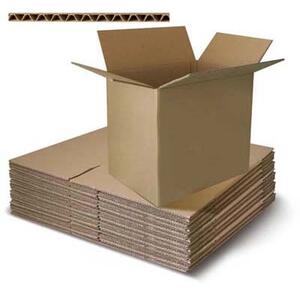 Scatola cartone onda singola cm18,5x12,5x8,5 avana