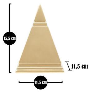 Piramide Gold Cm 11,5X11,5X15,5- Mauro Ferretti
