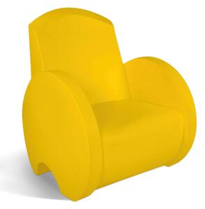 Poltrona seduta in polietilene SUNSET Dimensioni 77x82x h 96 cm Per arredare al meglio uno spazio in giardino o a bordo piscina uso interno esterno Giallo