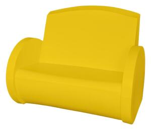 Divano seduta in polietilene SUNSET Dimensioni 127x97x h 76 cm Per arredare al meglio uno spazio in giardino o a bordo piscina uso interno esterno ocra