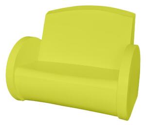 Divano seduta in polietilene SUNSET Dimensioni 127x97x h 76 cm Per arredare al meglio uno spazio in giardino o a bordo piscina uso interno esterno kiwi