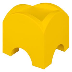 Tavolo basso In Polietilene Modello SUNSET Dimensioni 50x50x h 45 cm Per arredare al meglio uno spazio in giardino o a bordo piscina uso interno esterno colore Giallo