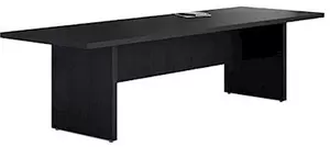 Tavolo riunione STYLE cm 220x100xH74 finitura nero venato frassino