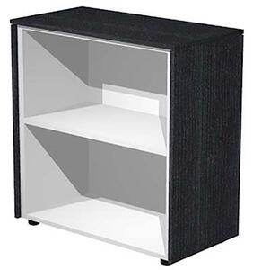 Libreria singola bassa a giorno STYLE cm 82,8x43xH81,4 strutt.grigio a