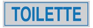 Cartello adesivo cm 16,5x5 - toilette