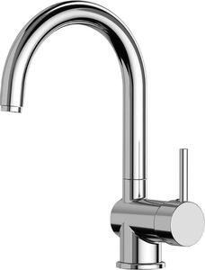 Miscelatore monocomando per lavabo. bocca alta. mod algarve edm