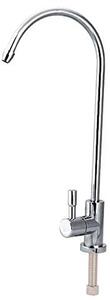Rubinetto da cucina con getto d'acqua a lunga portata, 1/4'' in acciaio grezzo, rubinetto cromato per cucine con sistemi di filtrazione dell'acqua e osmosi inversa