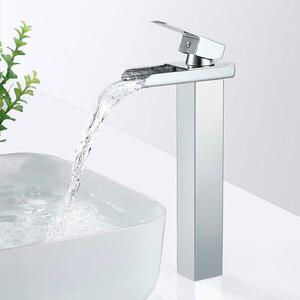 Rubinetto da bagno moderno con finitura cromata, rubinetto per vasca da bagno, G 3/8", funzione acqua calda e fredda
