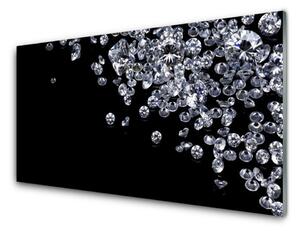 Quadro in vetro Arte dei diamanti 100x50 cm