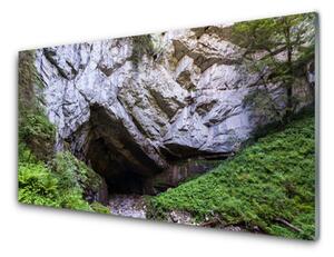 Pannello rivestimento parete cucina Grotta di montagna della natura 100x50 cm