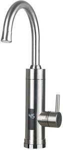 Rubinetto da cucina elettrico in acciaio inossidabile, 220 V, 3000 W, erogatore rapido di acqua calda, indicatore di temperatura a LED, riscaldatore intelligente, rubinetteria, scaldacqua istantaneo