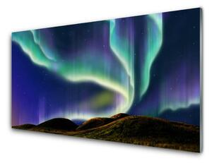 Pannello paraschizzi cucina Paesaggio dell'aurora boreale 100x50 cm