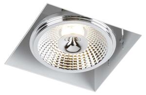 Lampada da incasso bianca quadrata orientabile con 1 attacco GU10 da 18 W KOMORO 7322 Shilo