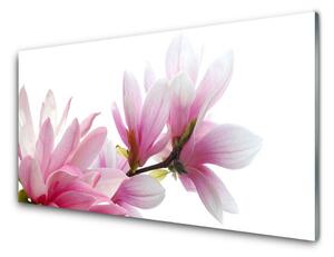 Quadro in vetro Fiore di magnolia 100x50 cm