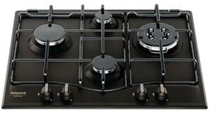 Piano cottura gas acciaio inox nero HOTPOINT/ARISTON PCOT PCN 640 T F1