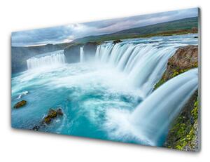 Pannello paraschizzi cucina Cascata della natura 100x50 cm