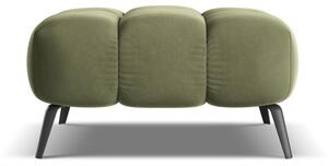 Poggiapiedi verde con rivestimento in velluto Nalu – Makamii
