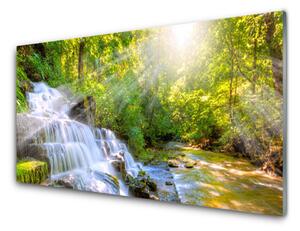 Pannello paraschizzi cucina Cascata della foresta naturale 100x50 cm