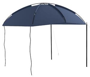 Tendalina ad Arco Portatile con Paletti Regolabili 290x278x230-260 cm in Poliestere e Acciaio Blu