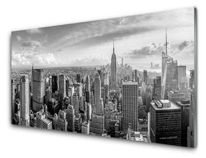 Pannello paraschizzi cucina Case di città 100x50 cm