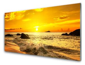 Pannello retrocucina Paesaggio della spiaggia dell'oceano 100x50 cm