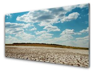 Quadro vetro Sabbia per paesaggi del deserto 100x50 cm