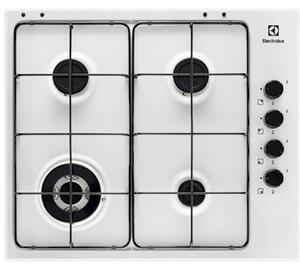 Piano cottura gas acciaio inox bianco ELECTROLUX EGS6414W 949640600
