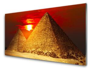 Quadro vetro Piramidi Architettura 100x50 cm
