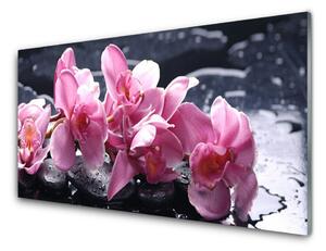 Pannello retrocucina Fiore di orchidea per la pace 100x50 cm