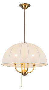 Lampada a sospensione Elstead, Crosby, dimmerabile, Beige, Soggiorno, Metallo, Vintage