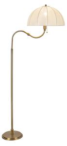 Lampada da terra Elstead, Crosby, Beige, Soggiorno, Metallo, Vintage