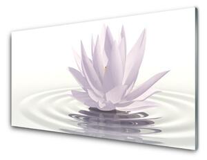 Quadro vetro Arte dell'acqua con i fiori 100x50 cm