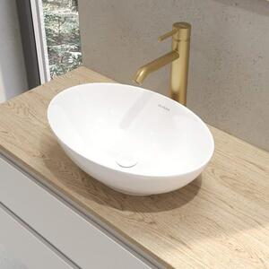 OLTENS Lavabo da appoggio ovale, serie Etne, 40 x 33 cm