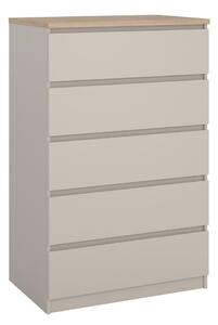 Cassettiera color crema 77x121x50 cm Naia – Tvilum