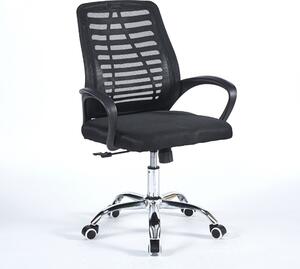 Icon Space Sedia Ergonomica con Ruote e Braccioli in Tessuto Mesh colore Nero - New
