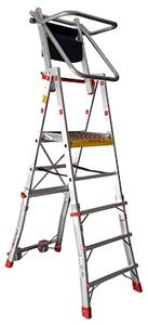 Scala professionale con piattaforma FARAONE PLS 5 gradini