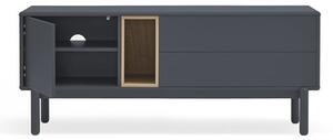 Tavolo TV grigio scuro 140x56 cm Corvo - Teulat
