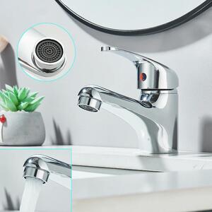 Rubinetteria per bagno - Rubinetto per lavabo - Monocomando - Montaggio a filo piano - Miscelatore caldo/freddo - Cartuccia in Vetroceramica - Acciaio inossidabile - Cromo