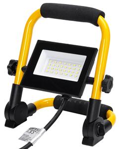 Faro Led da lavoro portatile 20W Nero e giallo IP65 Bianco freddo 6500K Aigostar