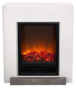 Camino elettrico a stufa, autoportante - Potenza riscaldante: 1300 Watt - Dimensioni: 78,6 cm (larghezza) x 95,6 cm (altezza) - Finitura in legno verniciato - Ideale per creare atmosfera in soggiorno
