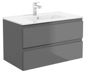 OLTENS, mobile sottolavabo con lavabo, dimensioni 81 x 48,8 cm, con 2 cassetti