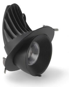 Faretto Led da incasso Track 30W Rotondo Orientabile Cornice nera Apertura 36 gradi CCT temperatura colore regolabile iSG Lighting