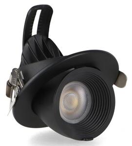 Faretto Led da incasso Track 10W Rotondo Orientabile Cornice nera Apertura 36 gradi CCT temperatura colore regolabile iSG Lighting